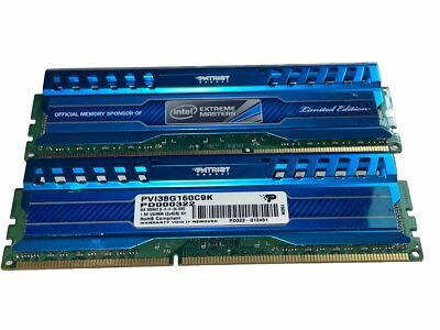 8GB (2x4GB) Patriot Intel Extreme Masters DDR3-1600 Memory - PD322-000163, AS IS - Image 1 of 2