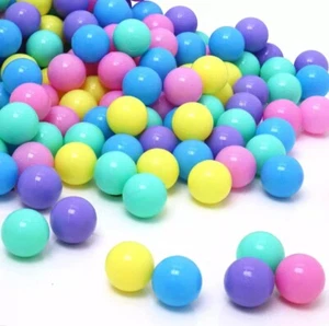 50 Bunte Bälle für Bällebad 5,5cm Babybälle Plastikbälle Baby Spielbälle CE #02 - Bild 1 von 5