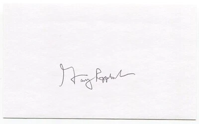 Garry Roggenburk Signed 3x5 Index Card Autographed MLB Baseball Seattle Pilots - Image 1 of 2