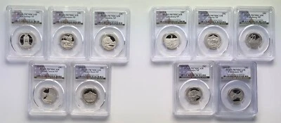 2010 & 2011 S 10 Coin CLAD PCGS 70 DCAM Proof National Park Quarter Set - Image 1 of 4