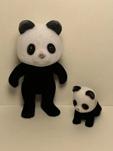 OSO PANDA SALVAJE Sylvanian Families Calico Critters Padre Hacer Con Niño Bebé - Imagen 1 de 12