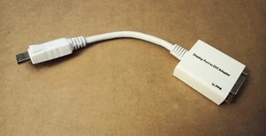 New PPA Int'l DisplayPort-to-DVI adapter, with clips/latches, white, M/N: ADPDVI - Picture 1 of 5