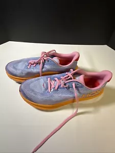 New Hoka Clifton 9 Sneakers Pink Purple Blue Orange 1131170 PNYM Size US 7MD - Picture 1 of 14
