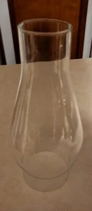 CLEAR GLASS LAMP CHIMNEY 7 1/2'' TALL X 2 1/2" FITTER - Picture 1 of 4