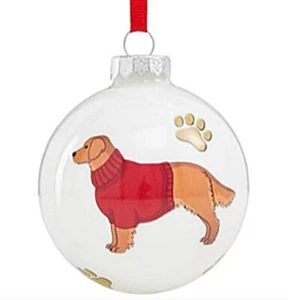 Holiday Lane Golden Retriever Ball Ornament - Picture 1 of 2