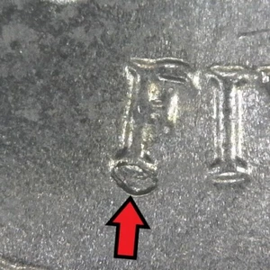 2022-P Jefferson Nickel Circulated Die Chip on "F" Error/Variety Philadelphia - Picture 1 of 3