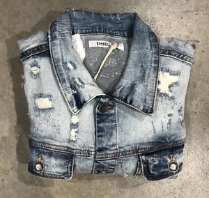 Chaqueta de jean Embellecer en lavado ligero talla 2xl ¡Nuevo con etiquetas 100% auténtico! - Imagen 1 de 11