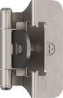 Amerock | Double Demountable Cabinet Hinge | 1/4 inch (6 mm) Overlay Hinge | Sat