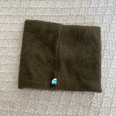 Vintage 90s Turtle Fur Kids Fleece Neck Warmer green Vermont Soft - Image 1 of 4