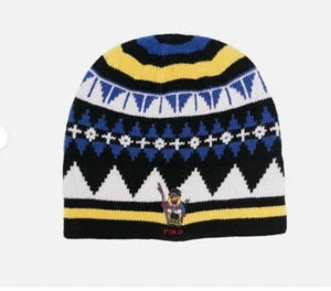 Polo Ralph Lauren Para Hombre FA22 Clima Frío Patrón Lana Gorro Sombrero de Esquí OS £250 - Imagen 1 de 9