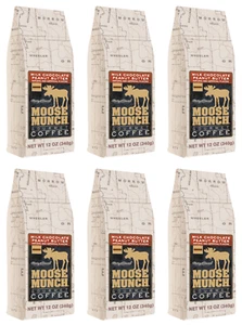 Moose Munch Milk Chocolate Peanut Butter Gourmet Ground Coffee, 6/12 oz bags - Picture 1 of 7