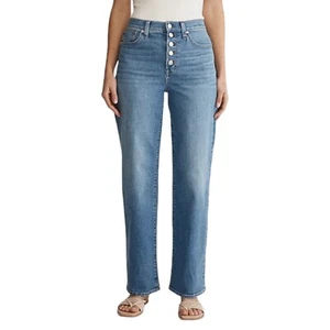 MADEWELL The Perfect Vintage Wide-Leg Jean Womens Sz 30 Ohlman Wash Button Fly - Picture 1 of 10