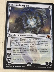 mtg The Aetherspark, planeswalker, Aetherdrift, unplayed - Picture 1 of 1