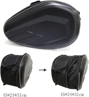 Motorcycle Bag Motorcycle Saddlebags Helmet Moto Side Bag Tail Luggage Suitcase  - Image 1 of 4