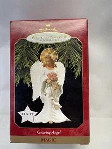 HALLMARK KEEPSAKE CHRISTMAS ORNAMENT MAGIC LIGHT "GLOWING ANGEL" VINTAGE 1997 - Picture 1 of 2
