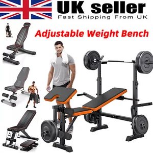 Multi-Function Adjustable Weight Training Bench Home Gym Fitness Lifting Bench - Picture 1 of 56