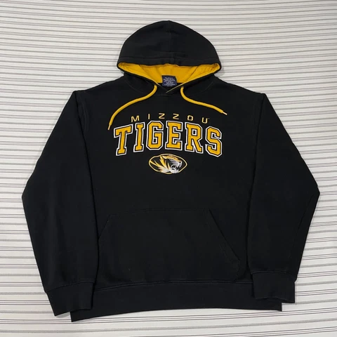 Missouri Mizzou Tigers Pullover Hoodie Sweatshirt Embroidered Mens Size Large Cover