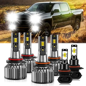 For Chevrolet Silverado 1500 2003-2006 LED Headlight Bulb Hi/Lo Beam+Fog Light - Bild 1 von 12