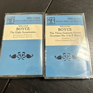 William Boyce Cassette Lot Musical Heritage Society Eight Symphonies Overture 5 - Picture 1 of 7