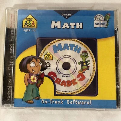 School Zone Math Grade 3 Ages 7-8 On-Track Software CD - Image 1 of 4