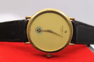 RARE RAYMOND WEIL 5508-2 SAUDI ARABIA LOGO 18K GOLD 10M VTG SWISS MEN WATCH - Picture 1 of 16