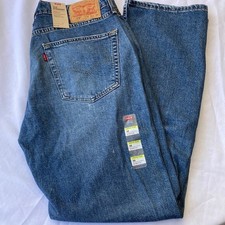 New w/ defects Levi’s 514 Straight Jeans, No closing button, 36Wx32L, small rips