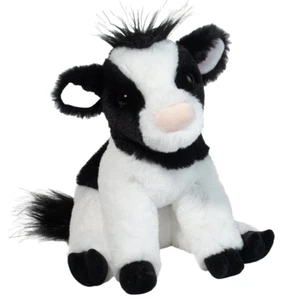 Elsie 9" Holstein Cow Soft Douglas Cuddle stuffed plush animal Black White Calf - Picture 1 of 7