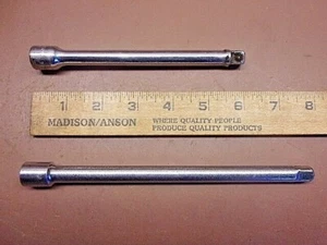 HERBRAND No. 31006 6" & Unbranded 7 3/4" Extensions 3/8" Drive Vintage Pair - Picture 1 of 5