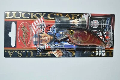 Lucky Craft LC 1.5 Takahiro Omori 2 2/5" 1/2oz Crankbait Flake Rayburn Red Craw Foto 1 de 3