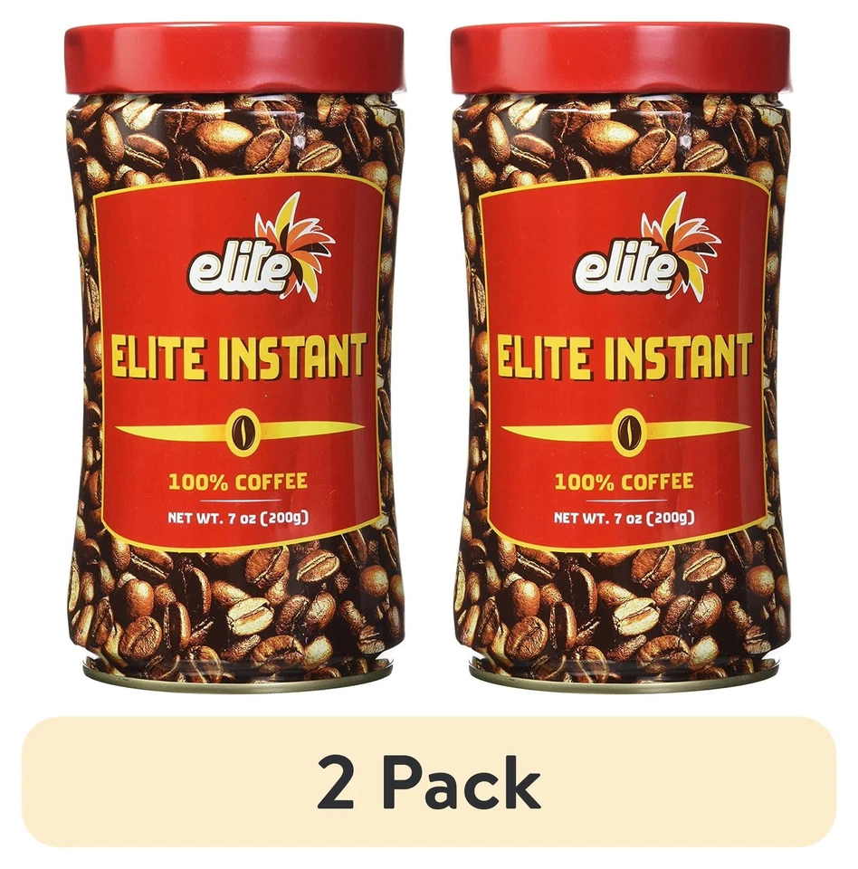 Elite Instant Pure Coffee 7ounce Tin (3 Pack)