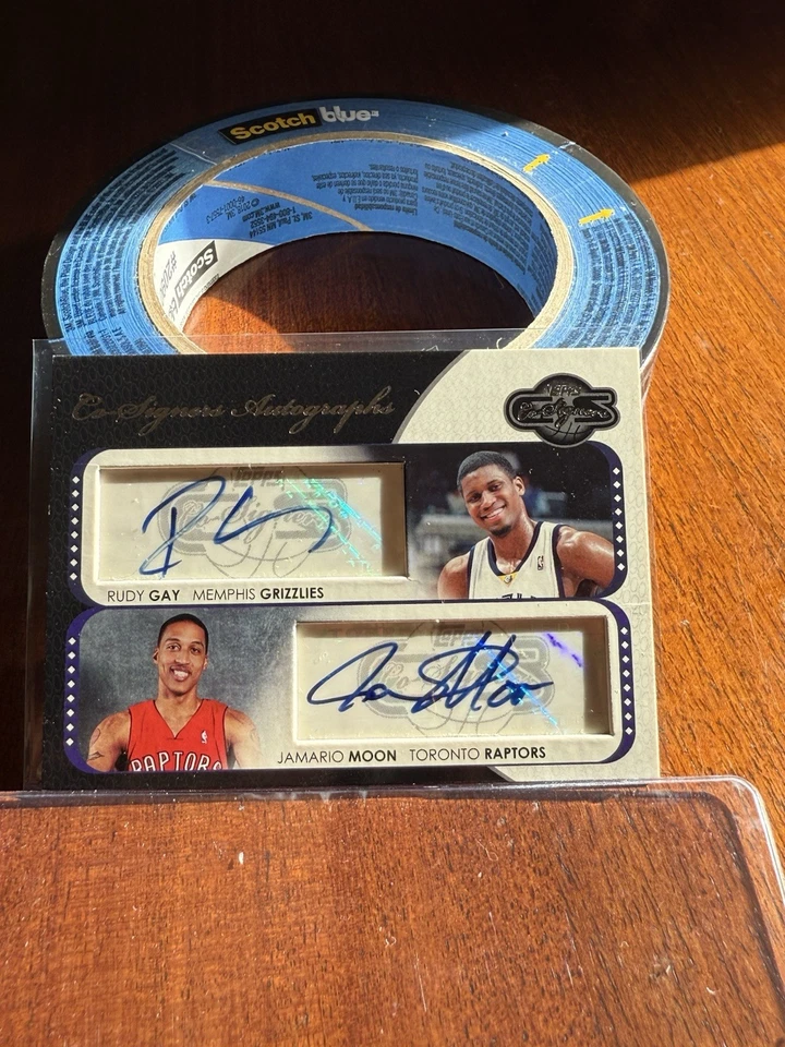 Rudy gay Jamario moon 2008-09 topps co-signers auto Dual Autographs /240 - Image 1 of 3