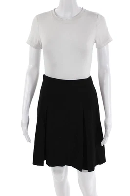 Ralph Lauren Black Label Womens Pleated Side Zip Mini SKirt Black Size XS - Image 1 of 4