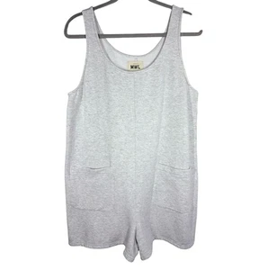 Madewell Alana French Terry Pull-On Strampler Damen Größe Large grau ärmellos - Bild 1 von 11