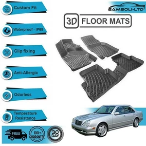 3D Molded Interior Car Floor Mat for Mercedes E Class w210 1998-2003(Black) - Picture 1 of 7