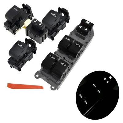 White Lighted Window Switch Control Auto Down/Up for Toyota Tundra 2007-2021 - Image 1 of 4