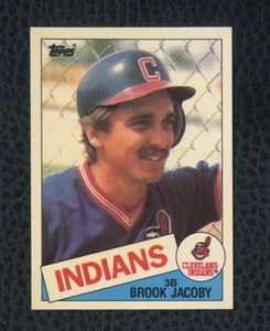 1985 TOPPS TIFFANY #327 BROOK JACOBY CLEVELAND INDIANS - Bild 1 von 2