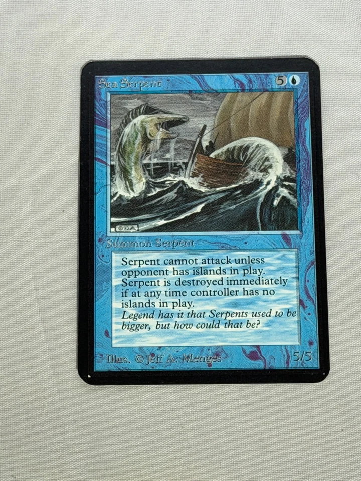 MTG Sea Serpent Alpha Magic the Gathering - Image 1 of 2