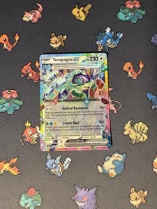 Pokémon Cards Terapagos ex 128/142 Ultra Rare Stellar Crown - (NM) #1 - Picture 1 of 6