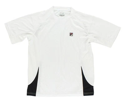 Fila Color Blocked Cew Boys Active Shirts & Tees Size M, Color: White - Image 1 of 3