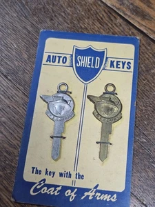 👀 Llaves en blanco vintage AUTO SHIELD - MERCURIO 1939 - 1951 H4 H5 H9 H12 * ¡RARO!! - Imagen 1 de 6