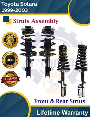 Puntales delanteros y traseros OE para Toyota Solara 1999-2003 2,2 L 2,4 L garantía de por vida Foto 1 de 4