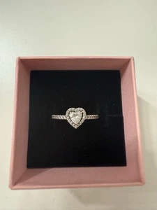 Pandora silberner Herz Ring - Bild 1 von 3