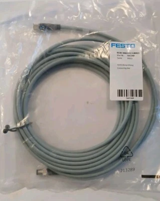 Cable de conexión FESTO NEBU-M8G3-K-5-M8G3 Nº 541349 Serie H913 / NUEVO EMBALAJE ORIGINAL - Imagen 1 de 3