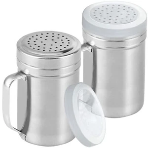 Large Metal Salt Pepper Cooking Dredge Shakers - With Handle - Seasonings Spi... - Picture 1 of 5