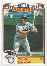 1989 Topps Glossy All-Stars Boston Red Sox Baseball Card #4 Wade Boggs