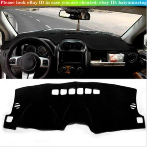 For Jeep Compass 2010-2014 Black Dashmat Dashboard Mat Dash Cover Sun Visor Pad - Imagen 1 de 6