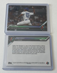 2023 Topps Now WBC 42 World Baseball Classic DUQUE HEBBERT Rookie 1st Card RC