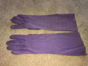 Guantes de algodón púrpura de los años 50 Meyers Make talla 7 hechos en Italia. - Imagen 1 de 3