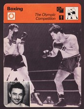 THE OLYMPIC COMPETITION Laszlo Papp Mate Parlov Boxing 1979 SPORTSCASTER CARD