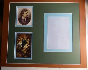 GUSTAVE DORE MASTER FRENCH ARTIST RARE SIGNED ALS AUTOGRAPHED w/COA - Picture 1 of 12